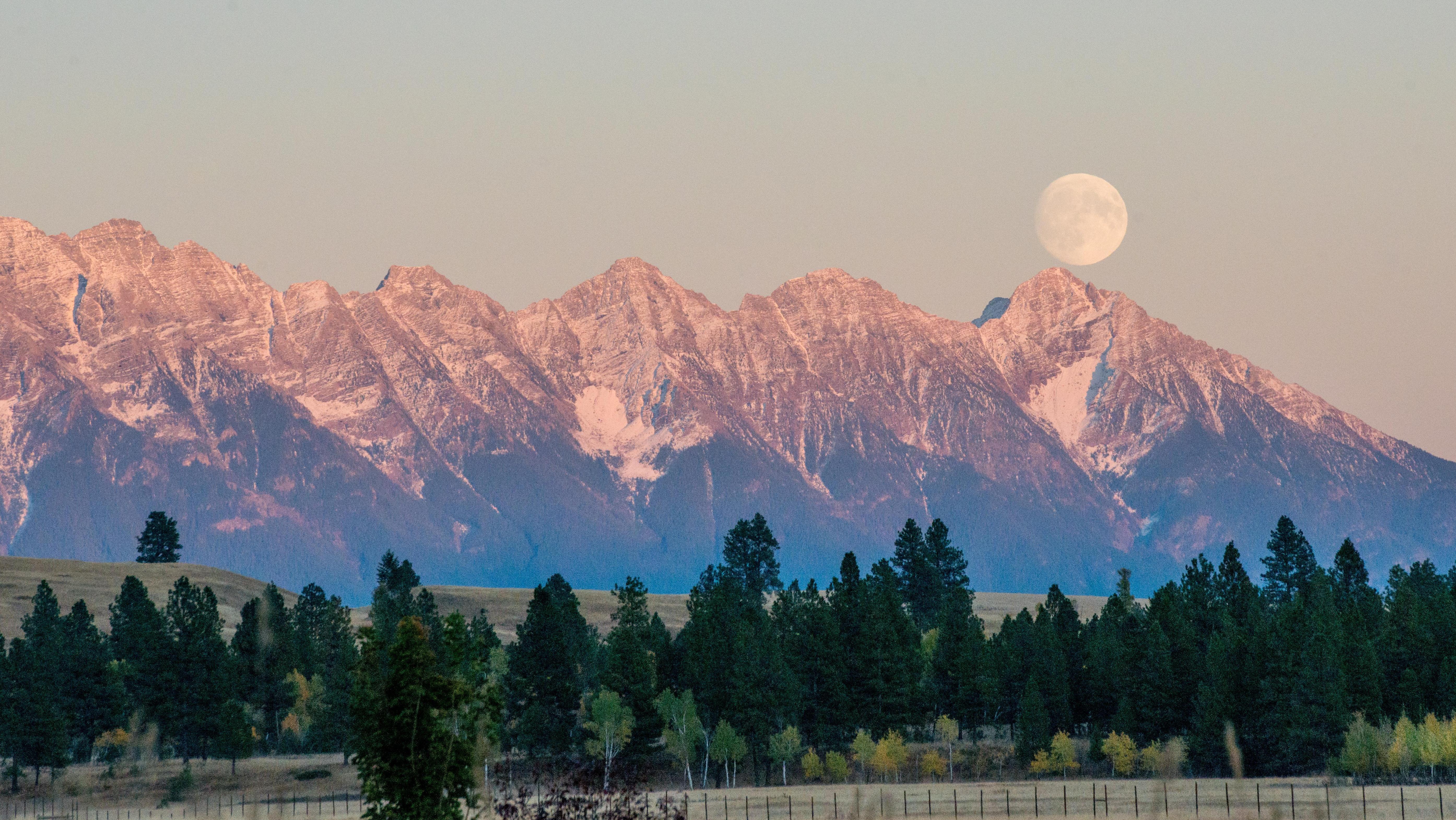 Moon rise over the Steeples